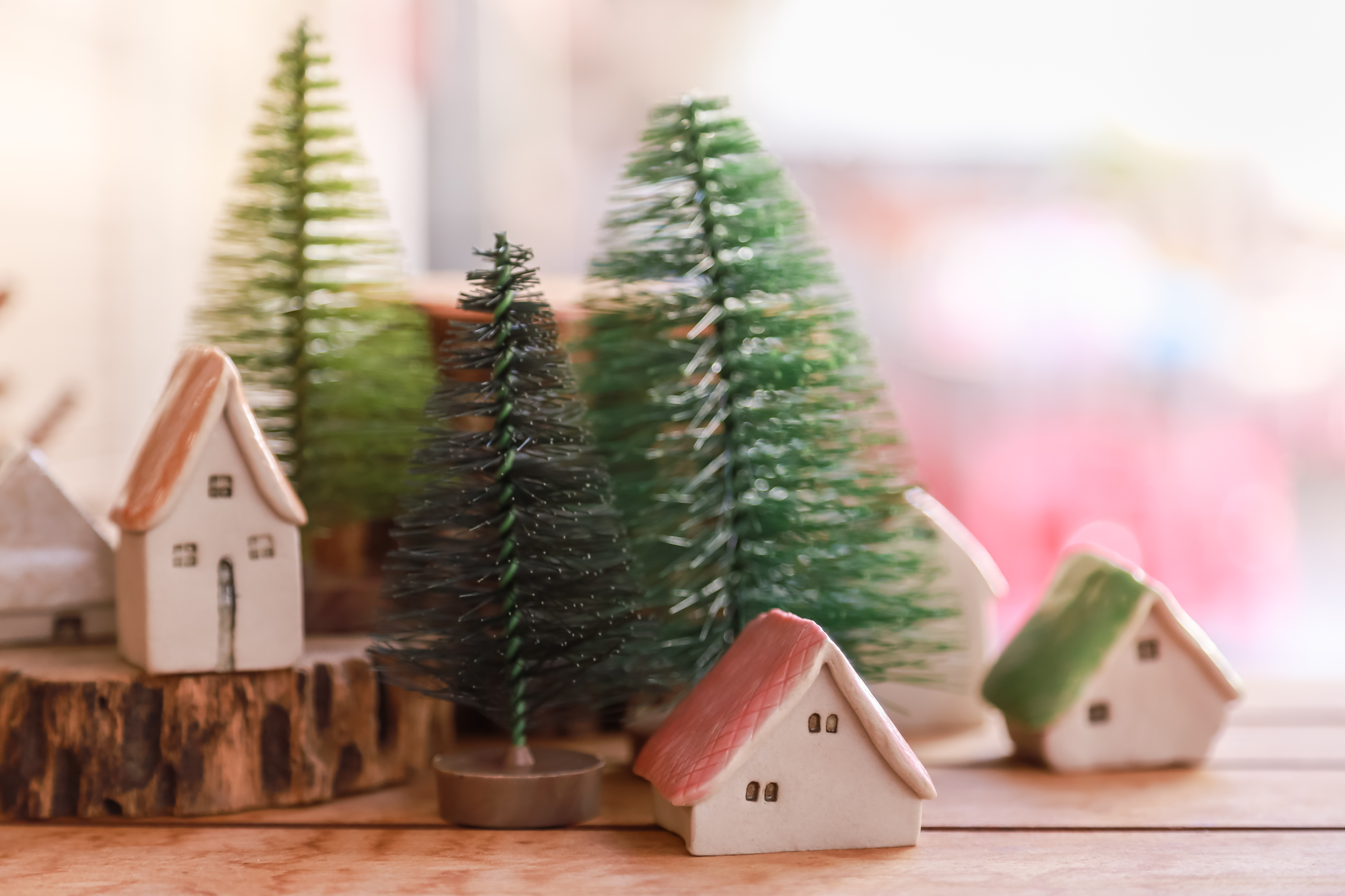 Christmas model village scenery